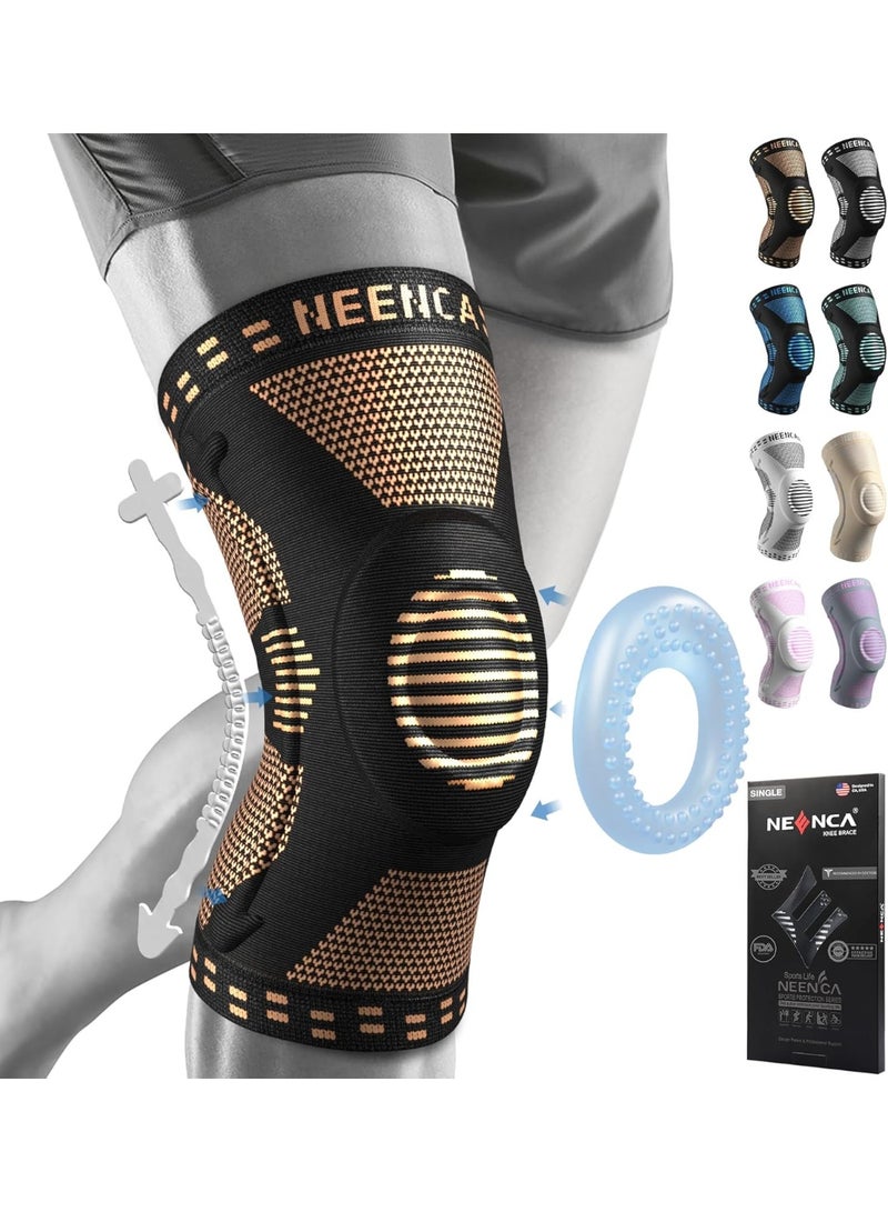 general Professional Knee Brace for Pain Relief, Medical Knee Support with Patella Pad & Side Stabilizers, Compression Knee Sleeve for Meniscus Tear, ACL, Joint Pain, Runner, Workout - Image 1